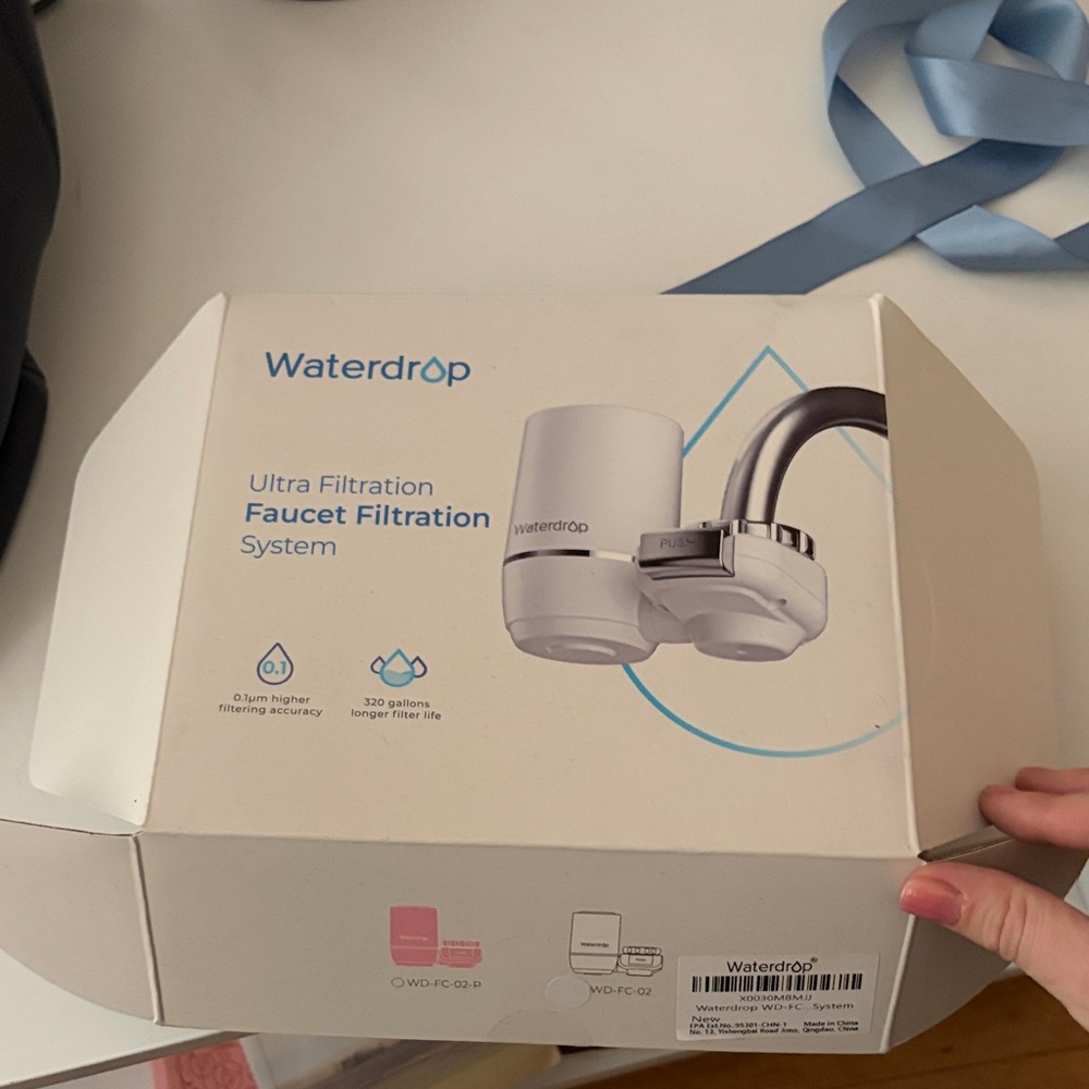 Waterdrop White Faucet Filtration System